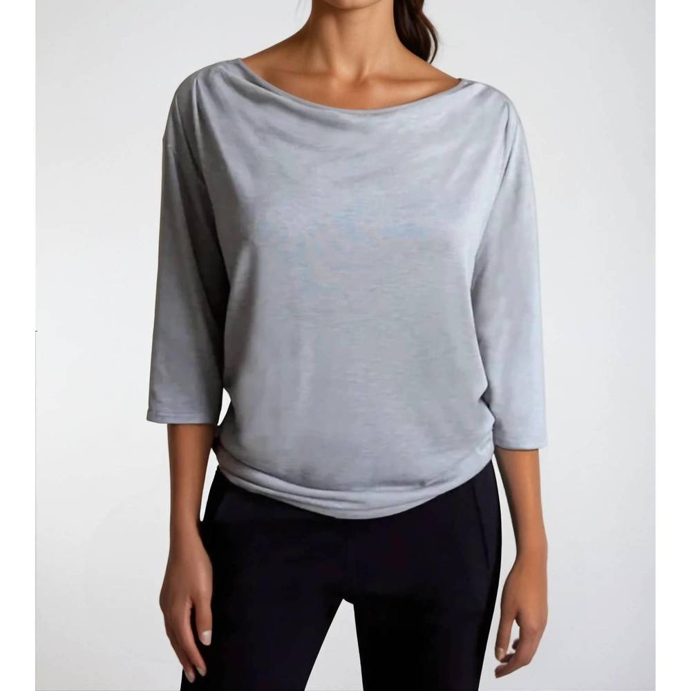 NEW BUKI bon voyage t-shirt in heather grey